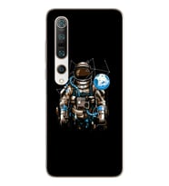 Uzay Astronot Tasarım Süper Şeffaf Silikon Telefon Kılıfı Xiomai Mi10- Mi 10 Pro