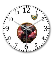 Zed LoL League Of Legends Duvar Saati Bombeli Gercek Cam