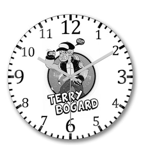 Terry's Cartoon Duvar Saati Bombeli Gercek Cam