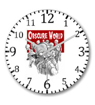 Obscure World Duvar Saati Bombeli Gercek Cam
