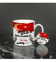 Polis Özel Harekat Kupa Bardak ve Anahtarlık Set 002