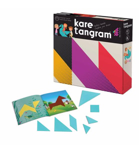 ZET Zeka KARE TANGRAM LÜX Zeka Oyunu (7 Parça 36 Farklı Şekil)
