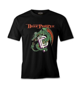 Deep Purple Siyah Erkek Tshirt