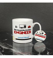 Electrical & Electronics Engineer Kupa Bardak ve Anahtarlık Set 001