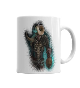 Necromancer Spike Bones Kupa Bardak Porselen