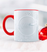 BK Gift Kişiye Özel Yılbaşı Mutlu Yıllar Temalı Kırmızı Kupa Bardak - 14