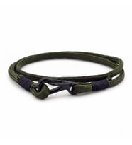 METAL KANCALI HAKİ YEŞİL SARMA PARACORD ERKEK BİLEKLİK BT415