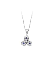 Sirius Safir ve Pırlanta Taşlı Anturaj Kolye 0704P0128
