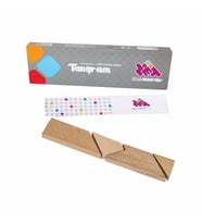 T-TANGRAM Ahşap Zeka Oyunu (4 Parça 100 Farklı Şekil) 5 Yaş ve Üzeri