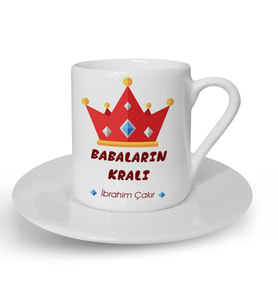BK Gift Kişiye Özel Babalar Günü Temalı Türk Kahvesi Fincanı 19525