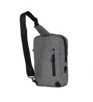 My Valice Smart Bag Usb'li Çapraz Göğüs Çantası 1504 (Gri)