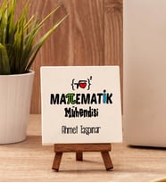 Matematik Mühendisine Hediye Taş Dekor