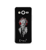 Einstein Tasarım Süper Şeffaf Silikon Telefon Kılıfı Samsung Core 2