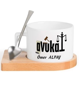 Avukat  FİNCAN Seti (Beyaz)