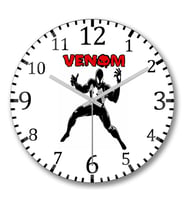 Venon Spider Duvar Saati Bombeli Gercek Cam