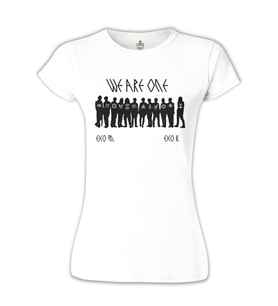 EXO - We are One Beyaz Bayan Tshirt