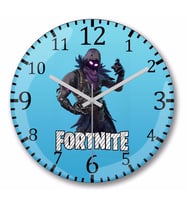 Fortnite Raven  Skin Duvar Saati Bombeli Gercek Cam