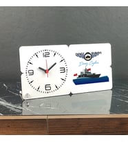 Deniz Subayı Ahşap Masa Saati