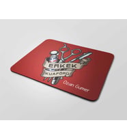 Kişiye Özel Erkek Kuaförü Tasarımlı Mouse Pad (Renksiz)