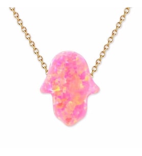 Mira Kolye Pembe Fatma Ana Eli 1,50 Gram 14 Ayar Altın (Sarı)