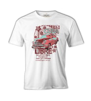 Küba - Araba Beyaz Erkek Tshirt