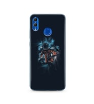 Uzay Boşluğu Tasarım Süper Şeffaf Silikon Telefon Kılıfı Huawei Honor 10 Lite 