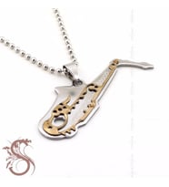 SAKSAFON MÜZİK MÜZİSYEN ÇELİK ERKEK KOLYE K538