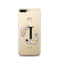 Papatya Harf Tasarım Süper Şeffaf Silikon Telefon Kılıfı Huawei Honor 7c-Y7 (201