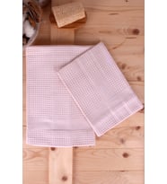 (40x60)&(60x110) 2'li Pike Çok Amaçlı Havlu Seti (Pembe)