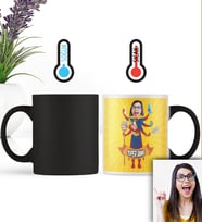 BK Gift Kişiye Özel Anneler Günü Temalı Karikatürlü Sihirli Kupa Sih2