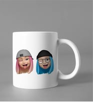 Emoji Kız Arkadaş Stiker Kupası
