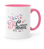 BK Gift Kişiye Özel Canım Annem Pembe Kupa Bardak  18