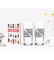 BK Gift Kişiye Özel Renkli Baskılı İsimli İkili Rakı Bardağı ve Rakı Cep Kitabı Hediye Seti-10 (Model 1)