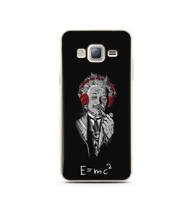 Einstein Tasarım Süper Şeffaf Silikon Telefon Kılıfı Samsung J3 (2016)