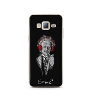 Einstein Tasarım Süper Şeffaf Silikon Telefon Kılıfı Samsung J3 (2016)