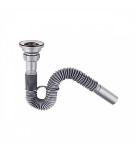 Paslanmaz Lavabo Lüx Evye Sifonu Lüx Körüklü Sifon 32 mm Donau 10 Adet