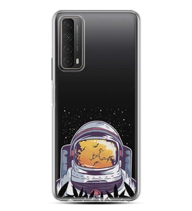 Kılıfland Huawei P Smart 2021 Kılıf Silikon Resimli Kapak Astronaut Smoke Stok 265