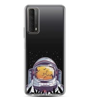 Kılıfland Huawei P Smart 2021 Kılıf Silikon Resimli Kapak Astronaut Smoke Stok 265