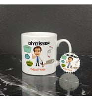Diyetisyem Kupa Bardak ve Anahtarlık Set
