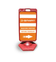 Dsmart   Reklam ve Yönlendirme Uyari Dubasi A Tabela Kırmızı