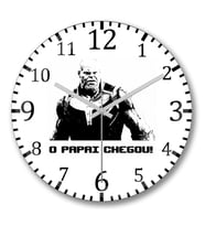 Thanos  Duvar Saati Bombeli Gercek Cam