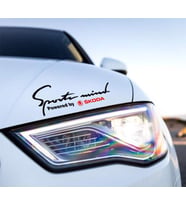 Skoda Mind Kaput Üzerinde Araba Sticker Yapıştırması