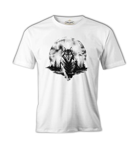 Kurt ve Ay 2 Beyaz Erkek Tshirt
