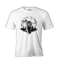 Kurt ve Ay 2 Beyaz Erkek Tshirt