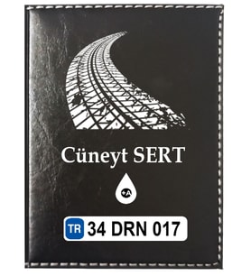 KİŞİYE ÖZEL TEKER İZİ LOGOLU RUHSAT KABI