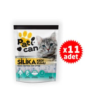 PATİCAN 11 ADET SİLİKA KRİSTAL KEDİ KUMU 3.8 LT