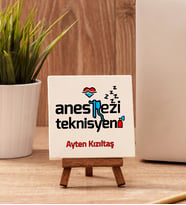 Anestezi Teknisyenine Hediye Taş Dekor