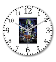 Beetlejuice Duvar Saati Bombeli Gercek Cam