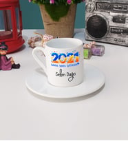 Sana Şans Getirsin 2021 Yılbaşı Hediyesi Türk Kahvesi Fincanı