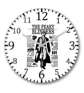 The Peaky Blınders Duvar Saati Bombeli Gercek Cam